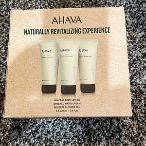 AHAVA Love the Earth. Love Your Skin Trio Set: LOTION • CREAM • SHOWER GEL ~ NIB